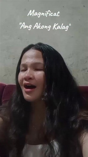 The Magnificat, or Song of Mary, a biblical hymn of praise from Luke 1:46-55 (7th day Misa de Gallo Gospel). 🤍🎶 Sa mga naka simba ganiha'ng kadlawn sa Misa de Gallo nga wala nag duka², aw, naka dungog gyud mo aning mga linyaha. ☺️ Credits to the original owner of the music. #shortcoversong #singmariansong | Han Mary Apurado Narvasa