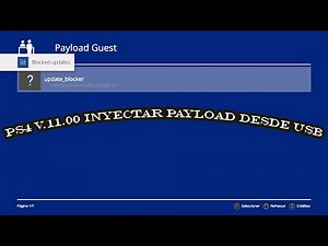💉 PS4 v. 11.00 Inyectar payload desde USB. 💉