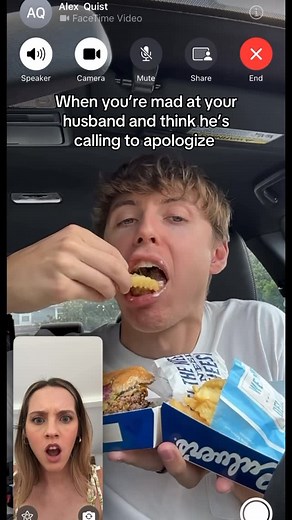 Alex Quist on Instagram: "The ultimate sucker punch 😂 #couple #comedy #funny #relationships #marriage"