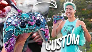 Surprising a Creator with a Hand-Painted Custom PS5 Controller – Art Meets Gaming