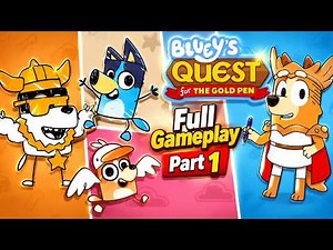 Bluey's Quest for the Gold Pen PS5 Gameplay! Full Gameplay (Part 1–5) | No Commentary