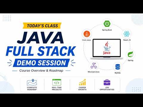 🚀 Java Full Stack Demo Session | Course Overview & Career Roadmap | Mr. Ratan Sir