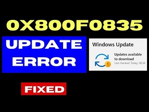 0x800f0835 Windows update error Code on Windows 11 / 10 Fixed