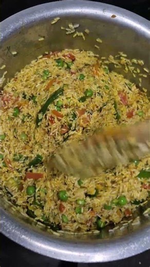 Veg Masala Rice 🌶️🍚 | Quick Indian Recipe #shorts