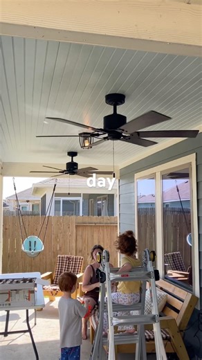 Day 6! The big reveal of the back porch completed. #diy #diyers #springdiy