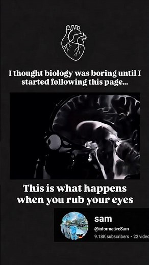 What happens when you rub your eyes #brainlearning #medicaleducation #biologyscience