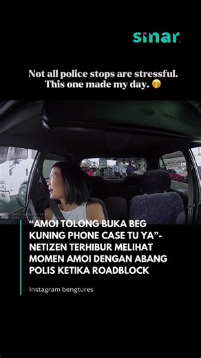 Reaksi Comel Abang Polis Terhadap Casing Phone Pisau