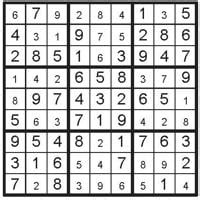 Sudoku Answers- March 26