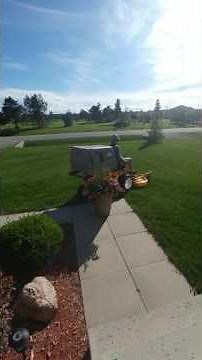 One handed person can operate the walker zero turn mower