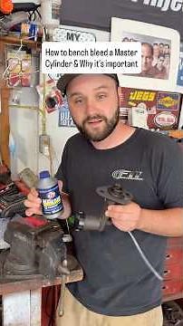 How to bench bleed a master cylinder and why it’s important