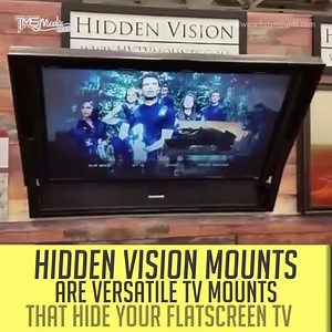 Hidden Vision TV mounts will hide your TV behind a mirror. "FOLLOW" us! ==> TMS Media | TMS Media