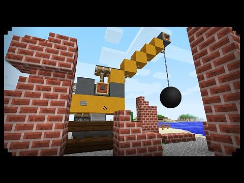 ✔ Minecraft: How to make a Wrecking Ball Crane