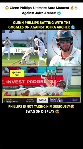 😱 Phillips vs Archer 🥶#cricket #cricketshorts #engvsnz #jofraarcher #test #testcricket #wtc