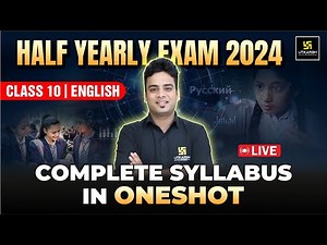 RBSE Class 10 English One Shot Revision Half Yearly Exam 2024-25 | Full Syllabus | Shrawan Sir