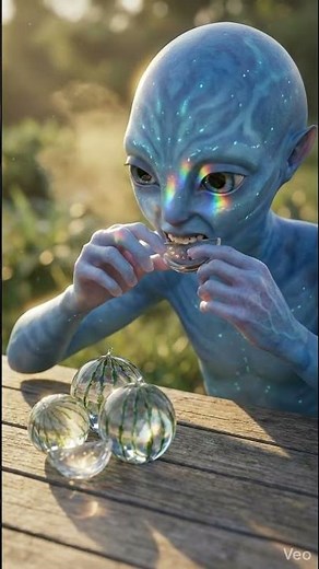 Alien Tries Glass Watermelon for the First Time 😳 | Hyper-Realistic ASMR