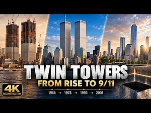 World Trade Center Through Time: Rise, History & September 11 | 4K Reconstruction