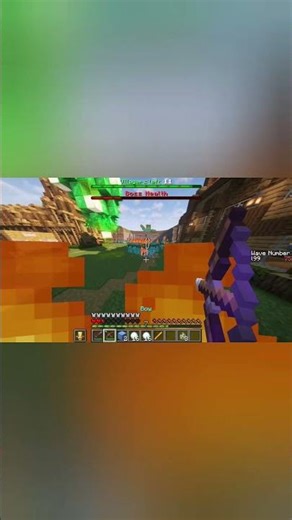 Villager Defense - kills the villager 🤣🤣 #minecraft #minecraftmaps