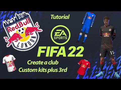 FIFA 22 - How to make custom kits and logo for Create a Club mode - Tutorial
