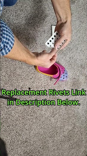 Fix a Broken Croc Strap Rivet (Repair Snapped Crocs Strap Rivets and Buttons) #shorts #crocs #fix