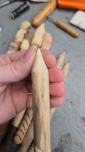 A lot of people were asking how I sharpen my super cool DIY carved pencils—so here it is! That said… a giant pencil sharpener would make this even cooler! | Savvy Builds