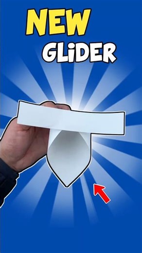 This Unique Paper Glider Flies Insanely Far! ✈️ (Easy Origami Jet Tutorial) #diy #shorts