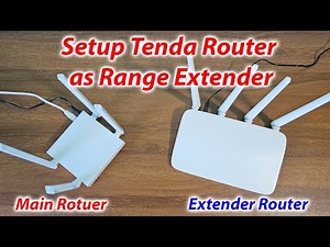 How to setup tenda F6 router as repeater wirelessly