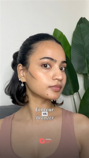 Contour vs Bronzer | Know the Difference ✨ Still confused between contour and bronzer? They may look similar, but they serve very different purposes in your makeup routine. ✨ What is Contour? • Creates shadows on the face • Defines cheekbones, jawline & nose • Usually cool-toned • Used for sculpting ✨ What is Bronzer? • Adds warmth and a sun-kissed glow • Makes skin look healthy & radiant • Usually warm-toned • Used on high points of the face 💄 How to Use Them Right 1️⃣ Apply contour in hollows
