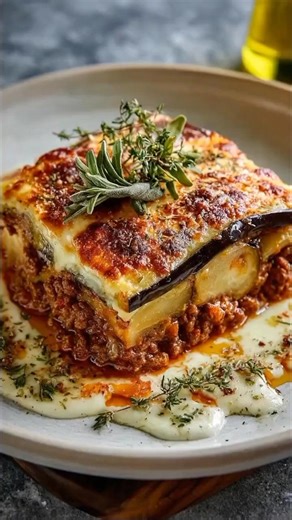 Greek Moussaka Recipe Easy Homemade Moussaka with Sauce #moussaka #greek #food #foodie #recipe