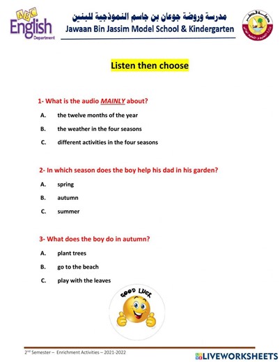 Video exercise for 3