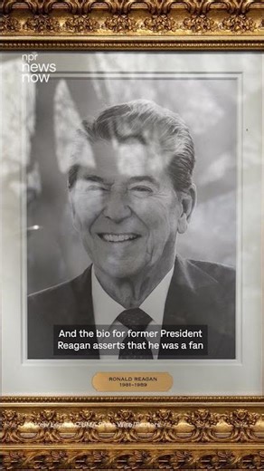 Trump installs new plaques beneath presidential portraits in the White House