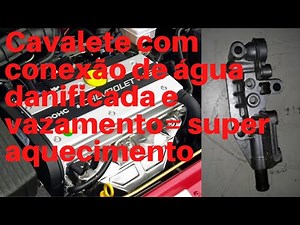 conexão de água do motor do Vectra vazando.