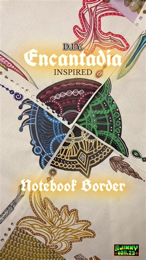 DIY Encantadia-Inspired Notebook Border Creation