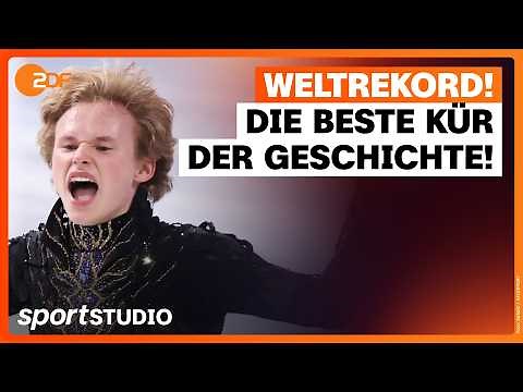Weltrekord-Kür von Ilia Malinin | Eiskunstlauf Grand-Prix-Finale | sportstudio