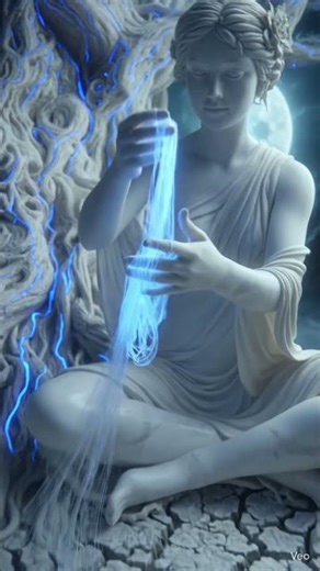 Marble Nymph Weaves Moonlight 🌙| Ai Artistic Dreams | Classicism | #CxLCxC