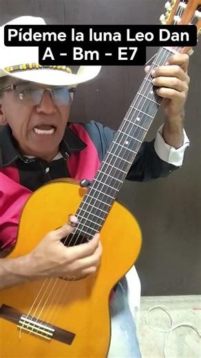 pideme la luna - leo dan - guitarra - tutorial - acordes #short