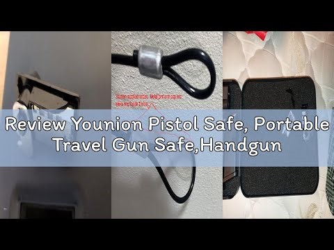 Review Younion Pistol Safe, Portable Travel Gun Safe,Handgun Lock Box, Gun Safes for Cars, Black