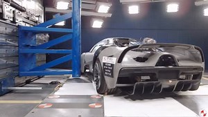 Side impact vehicle to pole test — FMVSS 214(S9). We passed, but I do not recommend texting and driving. Or hitting a solid pole at 20 mph. | Scuderia Cameron Glickenhaus