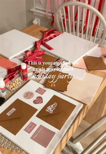 Girls Night Prayer Board Between Christmas and New Year's