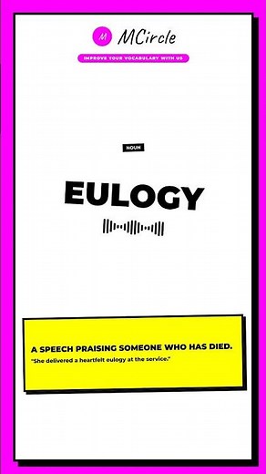 Learn English: What is Eulogy? | Vocabulary Shorts