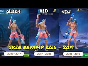 Mobile Legends Hero SKin Evolution and Revamp from 2016 to 2019