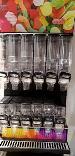 ECOBOX Store Racks Display Candy Rack Supermarket Iron Gondola Display Shelves Pick and Mix Display Rack Candy Shelves for Shops