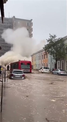 Urban Flood Meets Building Collapse Chaos in the Streets