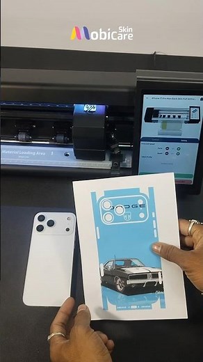 Mobicare machine cuts mobile skins in seconds | Mobile Skin Cutting Software #mobicareskin #mobile