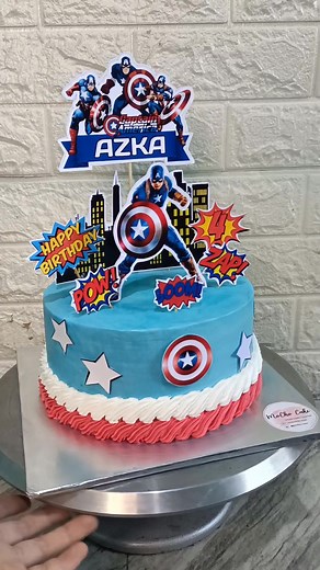 Captain America Cake Tutorial | Birthday Cake Decoration Ideas