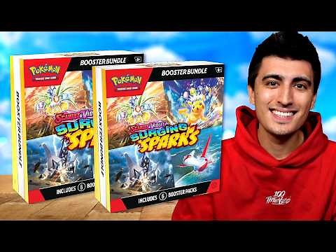 What's Inside? Pokemon TCG Surging Sparks BOOSTER BUNDLES!