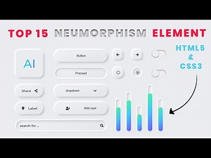 Neumorphism UI Design HTML CSS | Neumorphism Effect CSS | Neumorphism CSS | Neumorphism Element