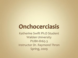 Onchocerciasis - SlideServe