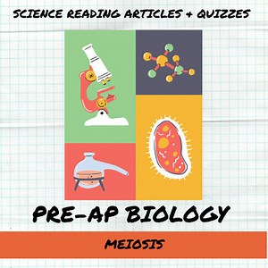 Pre-AP Biology: Meiosis, Reading Activity, Quiz, Recall, Sub Plans, Bell Ringer