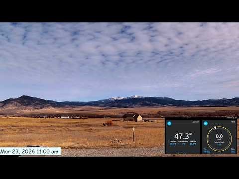 Weathercam timelapse March 23, 2026