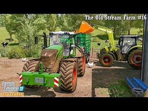 Transporting Manure, Silage & Slurry Into The BGA. Animal Care🔸The Old Stream Farm #16🔸FS 22🔸4K